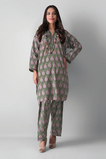 J21336 Green Khaadi Autumn Collection 2021